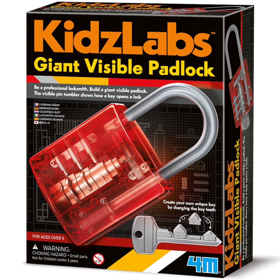 image 1 of KidzLabs - Giant Visible Padlock