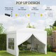 image 3 of Outsunny 3mx3m Pop Up Gazebo Party Tent Canopy Marquee with Storage Bag Blue