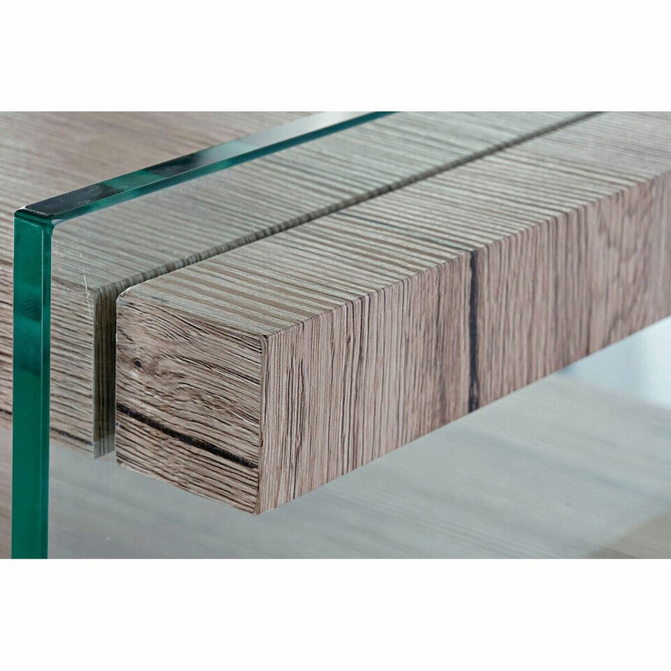 image 1 of Sideboard DKD Home Decor Natural MDF Tempered Glass (120 x 44 x 120 cm) N/A