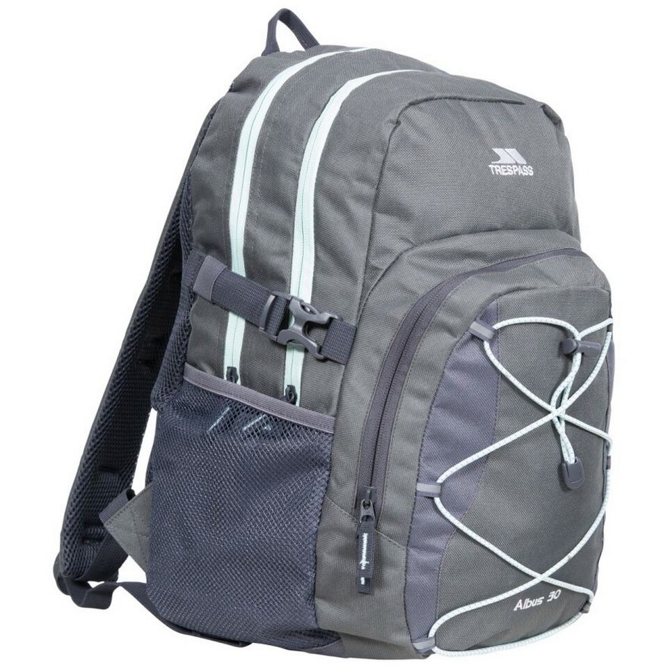 image 1 of Trespass Albus 30 Litre Casual Rucksack/Backpack | Black | Carbon | One Size | 1