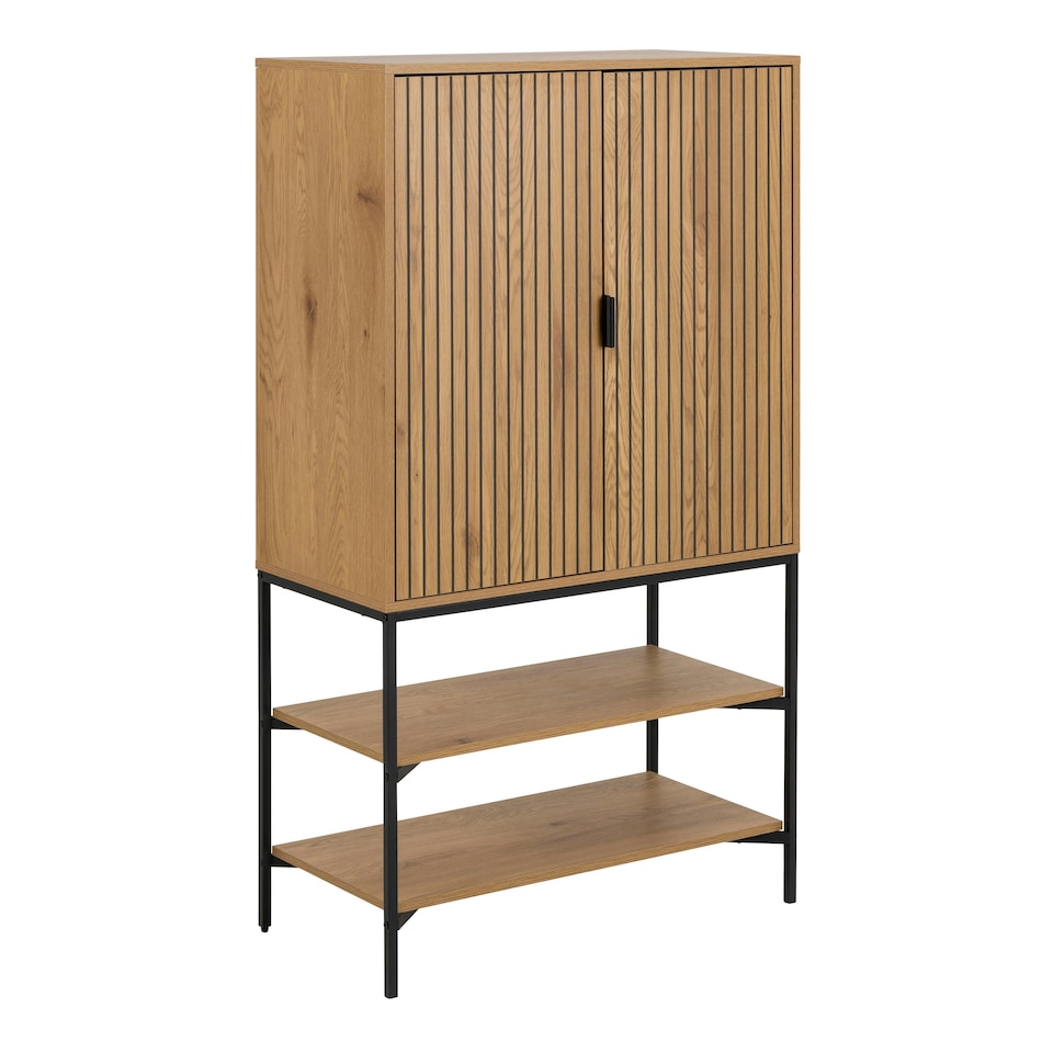 image 1 of Jaipur Cabinet with 2 doors in Wild Oak