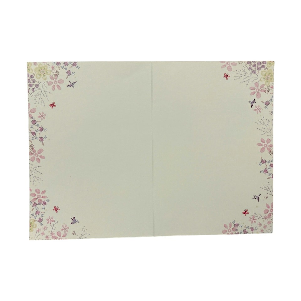 image 1 of Open Blank Charming Garden Design Greeting Card