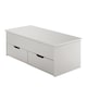 image 6 of Wooden Coffee Table With Lift Up Top and 2 Large Storage Drawers Bruges | White