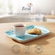 image 3 of Zeal Melamine Mini Tray, Gingham Pattern, 18 x 14 cm, Aqua
