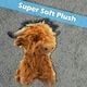image 5 of Highlands Cow Soft Toy Cute Plushie Huggable Cuddly Stuffed Toy Gift 23cm Brown