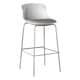 image 1 of Helena Barstool with Footrest in White