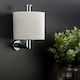 image 2 of Cosmic Wall Mounted Vertical Toiler Roll Holder with Durable Metal Light Grey