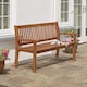 image 2 of Acacia Hardwood 3-Seater Garden Bench, Water Resistant Furniture for Outdoor Patio & Decking, L149.5 x W62.5 x H90cm