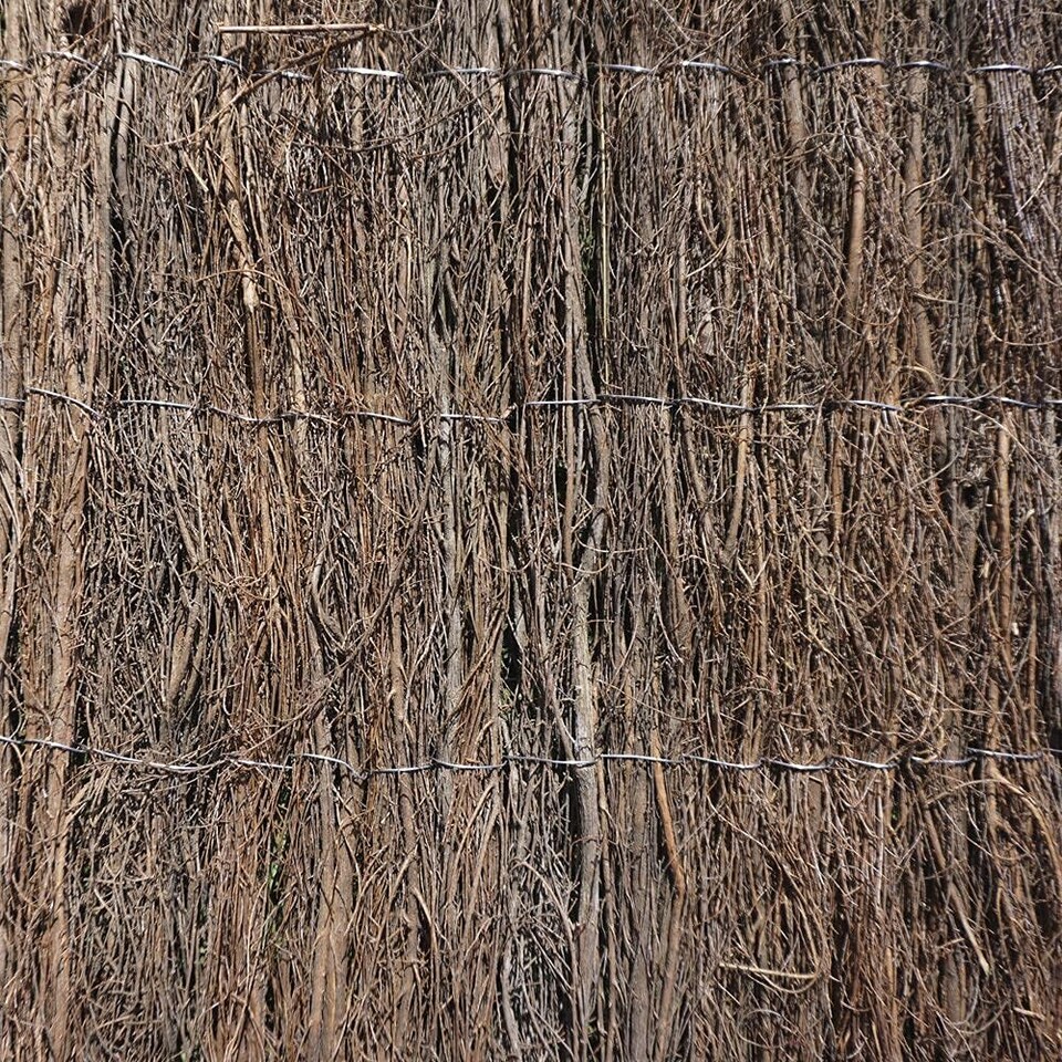 image 1 of 2cm Thick Brushwood Thatch Fencing Outdoor Screen, Screening Panel for Gardens, Balcony, Terraces (1 x 4M)