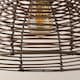 image 6 of ValueLights Lobster Wicker Rattan Grey Ceiling Pendant Light Shade | Grey