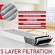 image 3 of SPARES2GO Activated Carbon Filter for Neff T48PC7BX2 T48TD7BN2 T58PL6EX2 T58TL6EN2 Cooker Hood (Pack of 8 Filters)