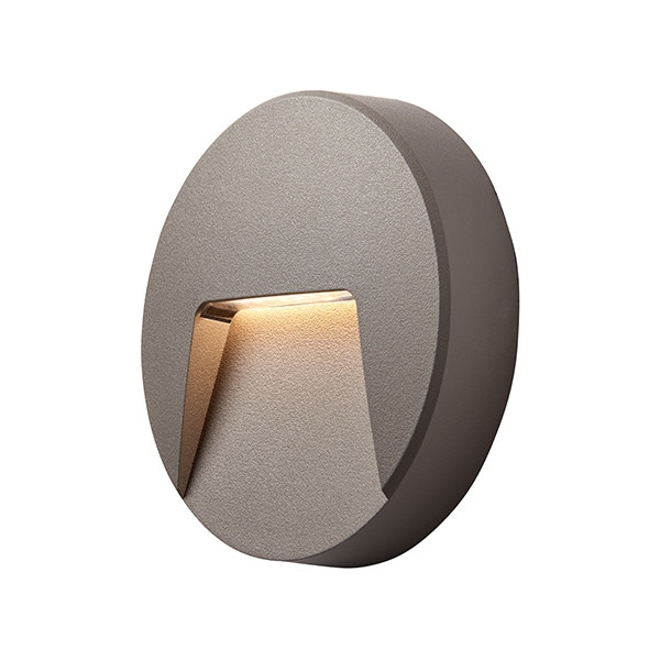 Netlighting Severus Cct Outdoor Surface Mounted 3W LED Wall Light Grey IP65