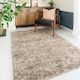 image 2 of KUKOON Natural Beige Mottled Shaggy Living Room Area Rug 120cm x 170cm Cream