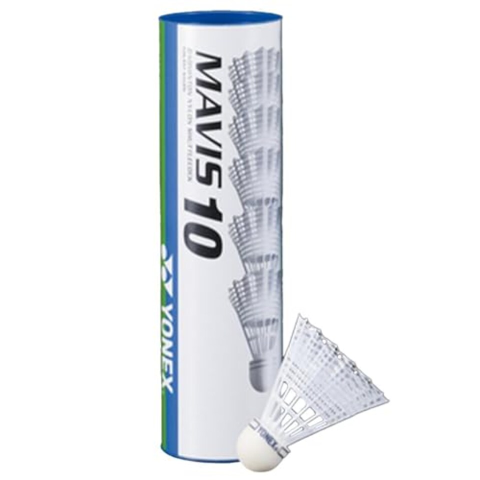 image 1 of Yonex Mavis 10 Badminton Shuttlecocks - Tube Of 6, Colour- Yellow, One Size, K-Rey-Yx10Y