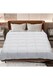 image 2 of Living and Home Alternative Quilted Duvet Insert with Corner Tabs- King Size, White | White