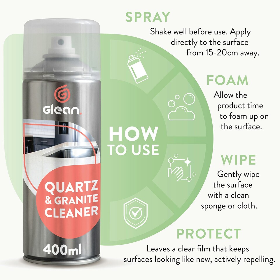 image 1 of Glean Quartz Granite Foaming Cleaner - 400ml