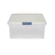 image 4 of Wham Clip 5x 30L Rectangular Plastic Storage Boxes with Clip Lock Lids. Ideal for Home, Office, Toys & More - Clear/Stone | Cream | Stone | 5