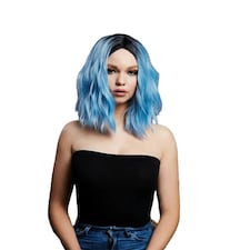 Fever Womens/Ladies Cara Two Tone Wig - Baby Blue - One Size Blue | One Size