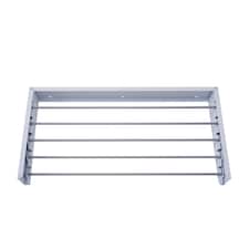 Living and Home Space-Saving Wall Mounted Towel Drying Rack, White | White