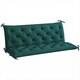 image 1 of Outsunny 3 Seater Bench Cushion, Garden Chair Cushion with Back, Green | Green | Dark Green | 150 x 98 x 8 cm