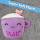 image 10 of Latte Soft Toy Cute Plushie Huggable Cuddly Stuffed Toy 20cm Purple