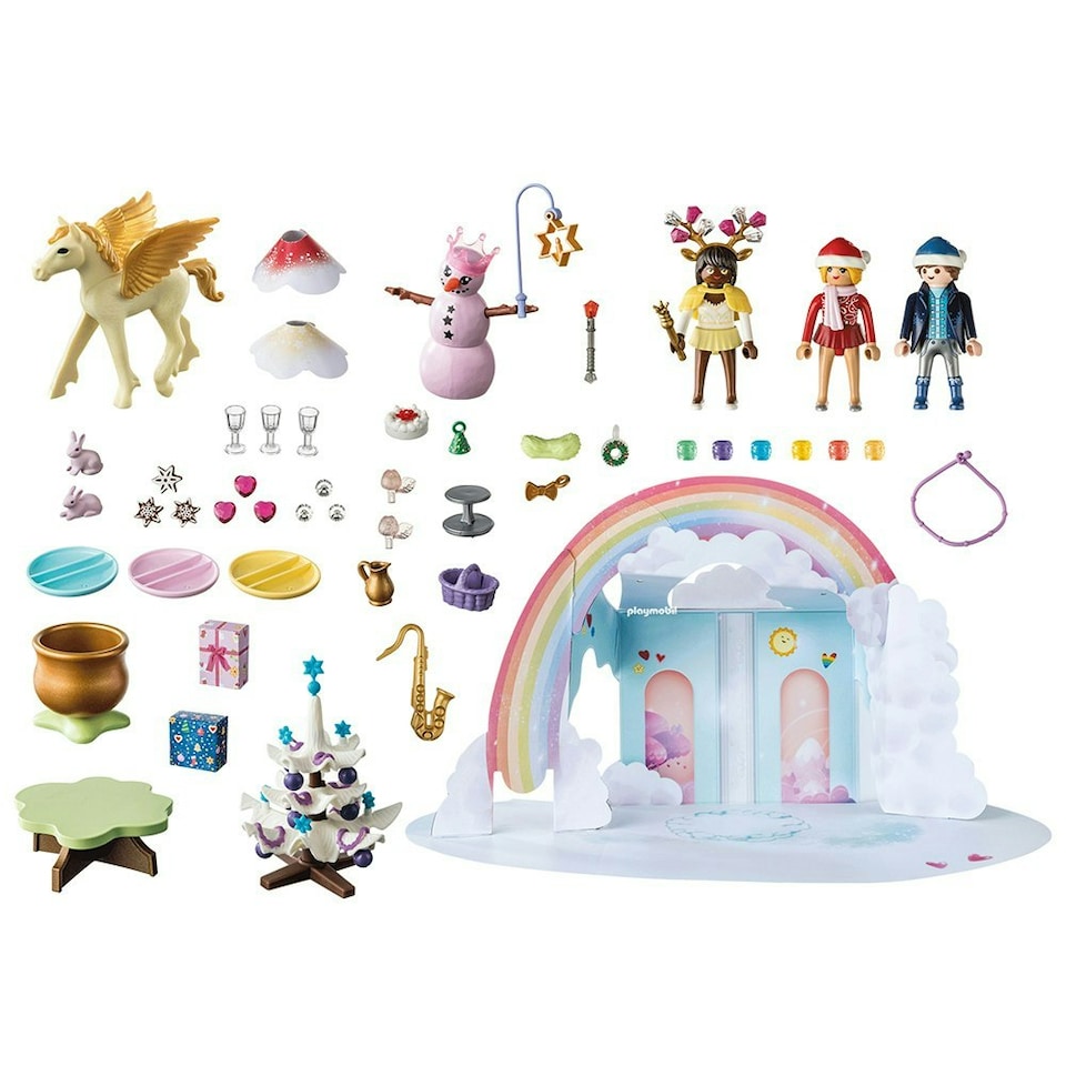 image 1 of Playmobil Princess Magic Advent Calendar Christmas Under The Rainbow