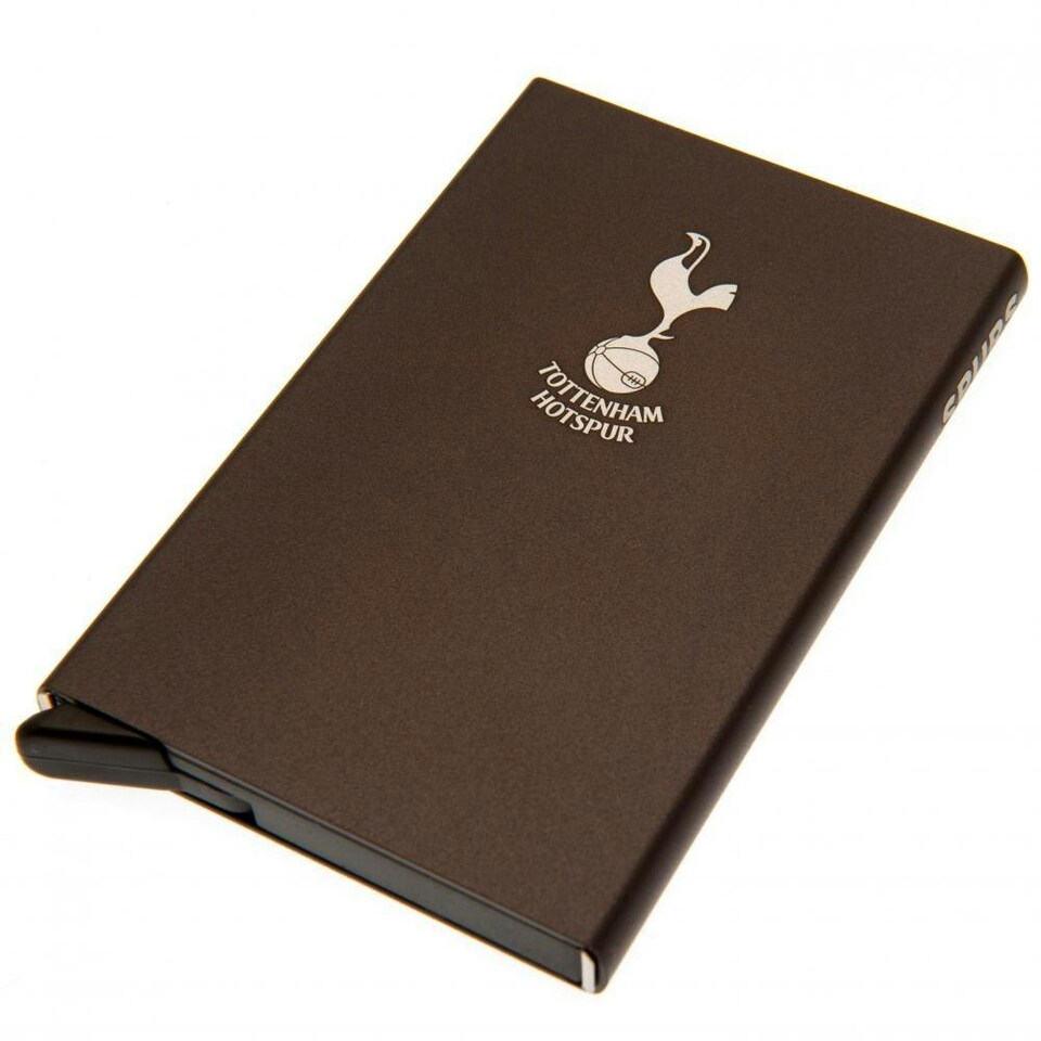 image 1 of Tottenham Hotspur FC Aluminium Card Holder - Brown - One Size