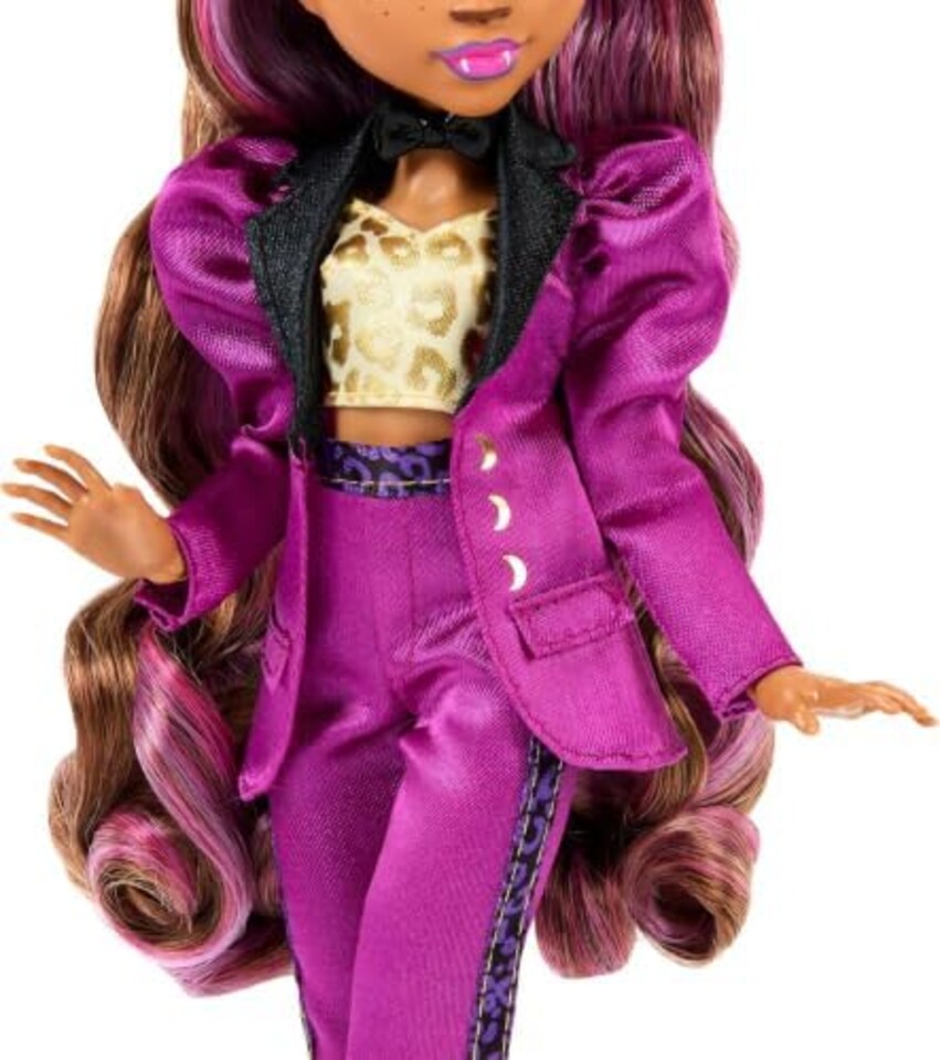 image 1 of Monster High Clawdeen Wolf Doll In Monster Ball Party Dress With Accessories