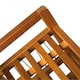 image 7 of HOMCOM 5-Tier Shoe Rack Acacia Wood Shoe Storage Shelf for Entryway Bedroom Teak