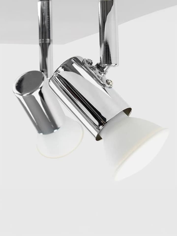 image 1 of ValueLights Chrome Square 4 Way GU10 Ceiling Spotlight