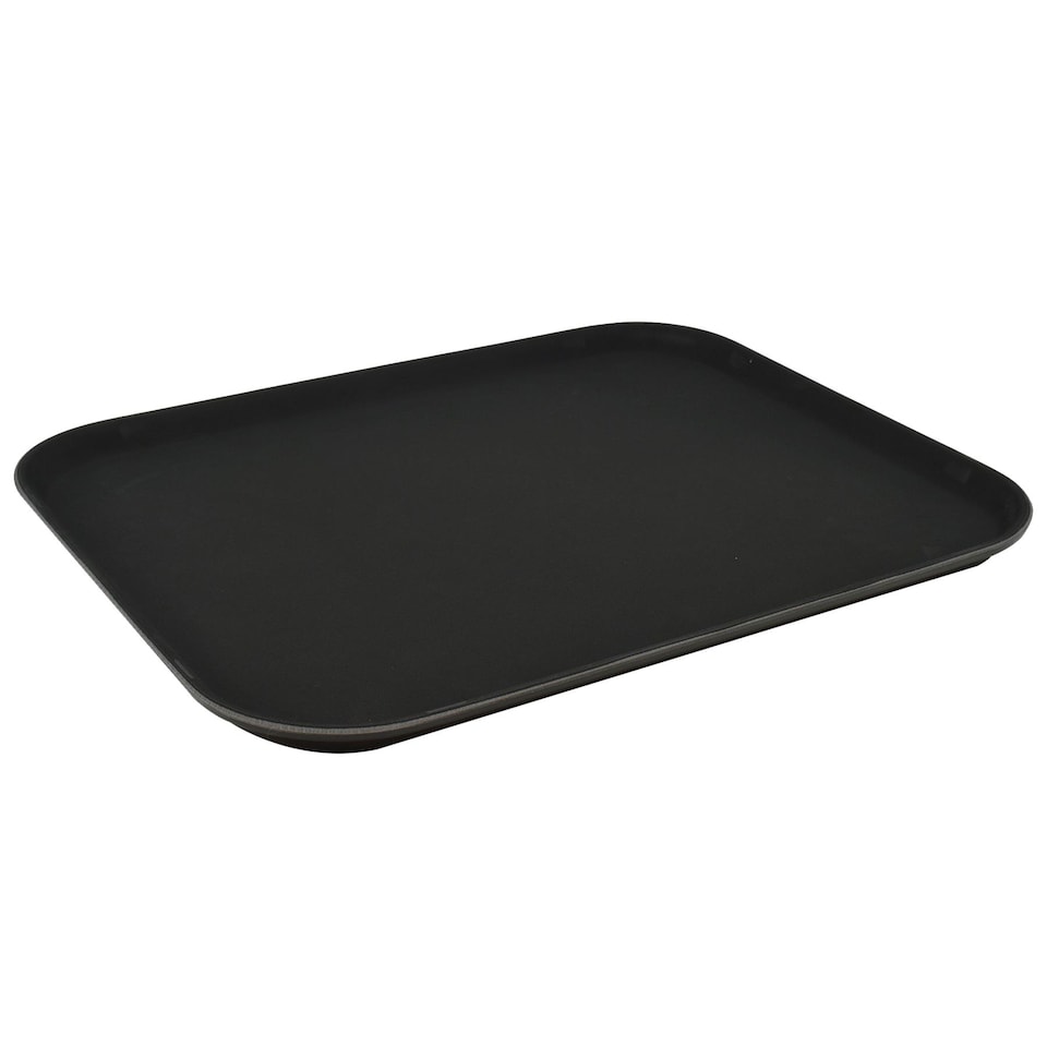 image 1 of Argon Tableware Rectangular Non-Slip Serving Tray - 45 x 35cm - Black | Black | Black