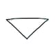 image 3 of Babybugz Baby Plain Bandana Bib - White/Black - One Size