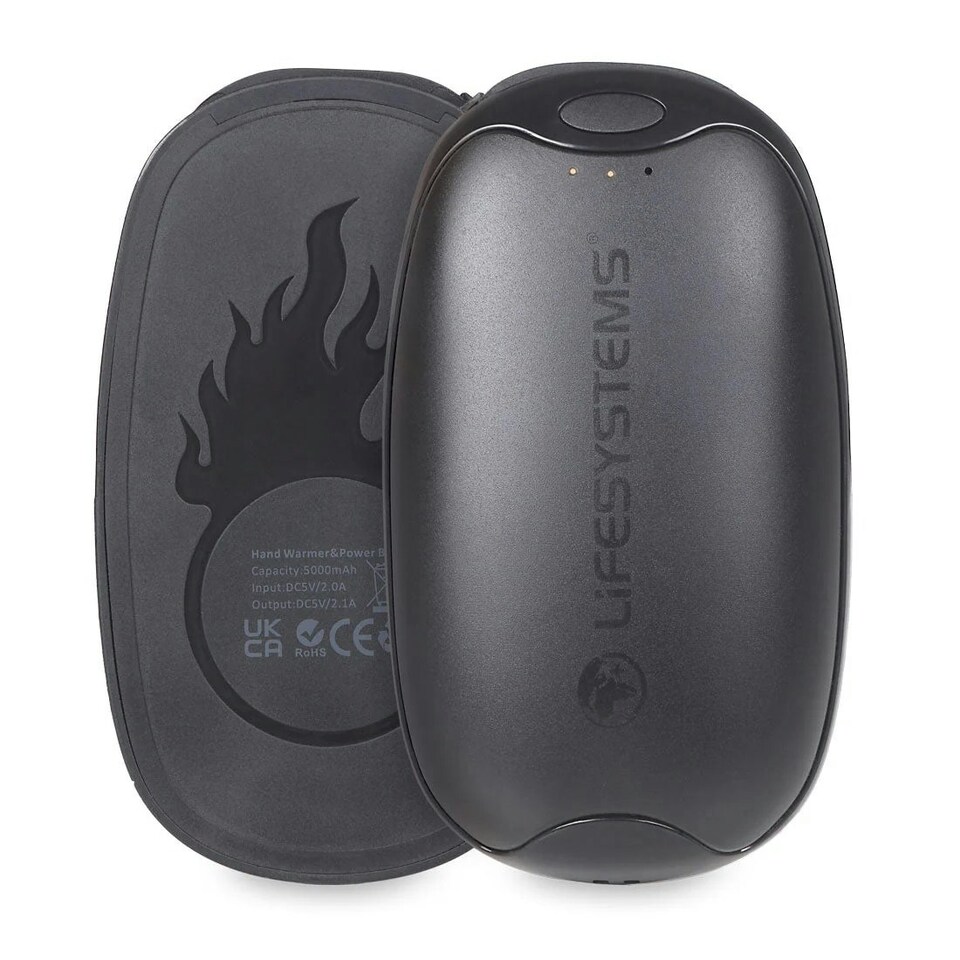 image 1 of Lifesystems Rechargeable Hand Warmers Magnetic Dual Palm Black