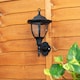 image 5 of ValueLights Set of 2 Mayfair Black Outdoor Solar Wall Light | Black