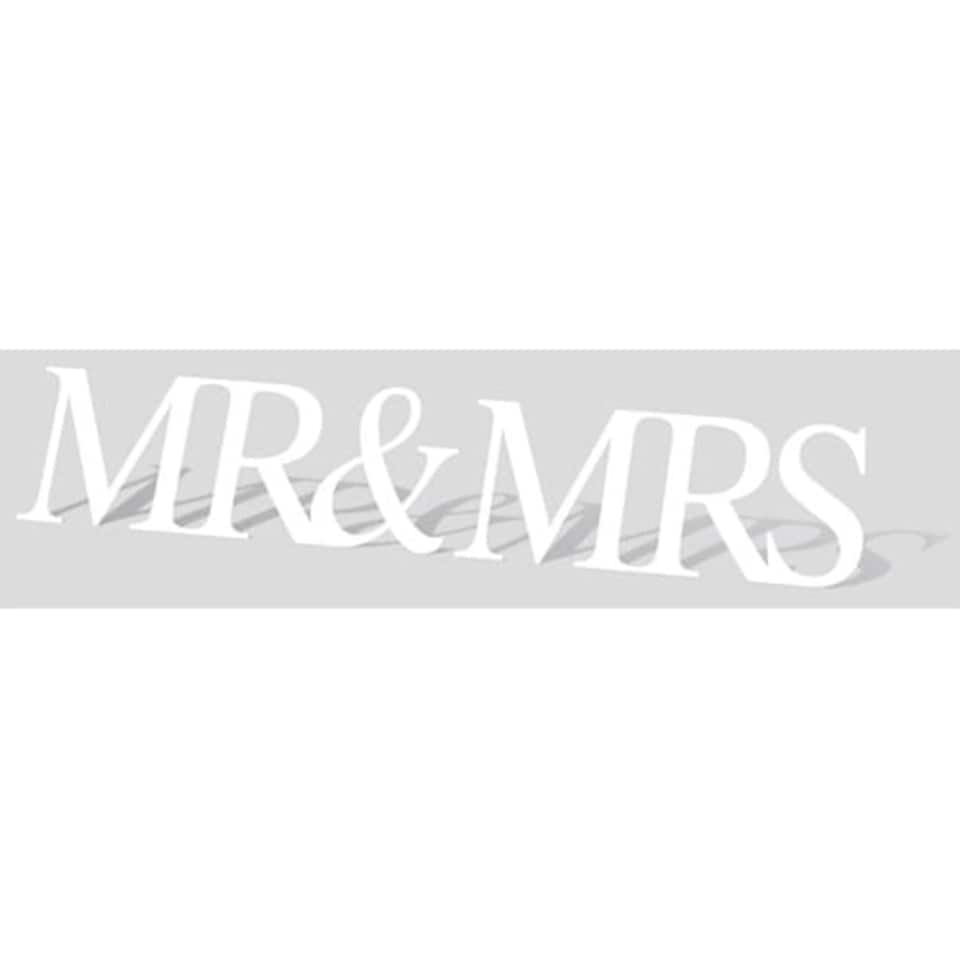 Mr and Mrs Sign Cardboard Cutout - 33cm