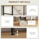 image 6 of HOMCOM 6 Drawer Fabric Chest of Drawers w/ Wooden Top for Hallway Cream Cream