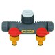 image 5 of Hozelock 2 Way Tap Multi Hose Pipe Connector Watering Garden Yard & Fittings