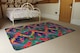 image 3 of Abstract Ethnic Ikat Pattern Rug | Multi