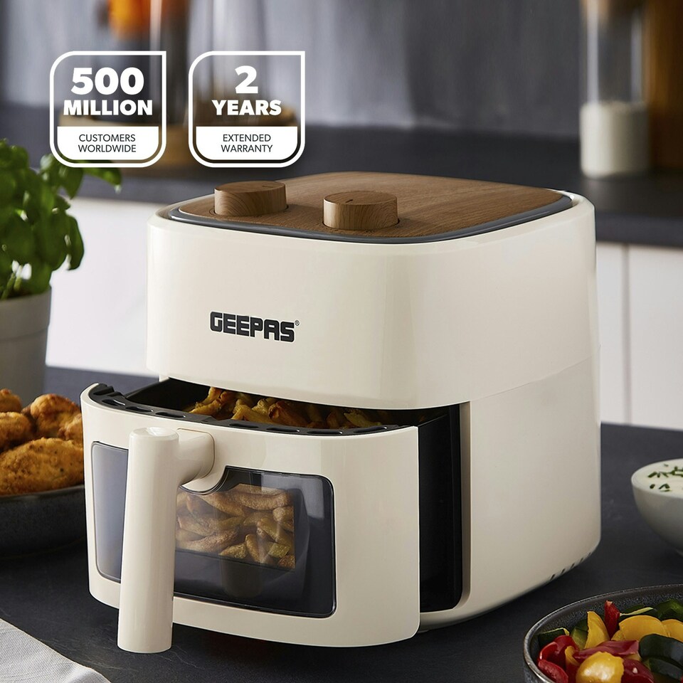 image 1 of GEEPAS 4.5L Vortex Air Fryer with Rapid Air Circulation , 1200W
