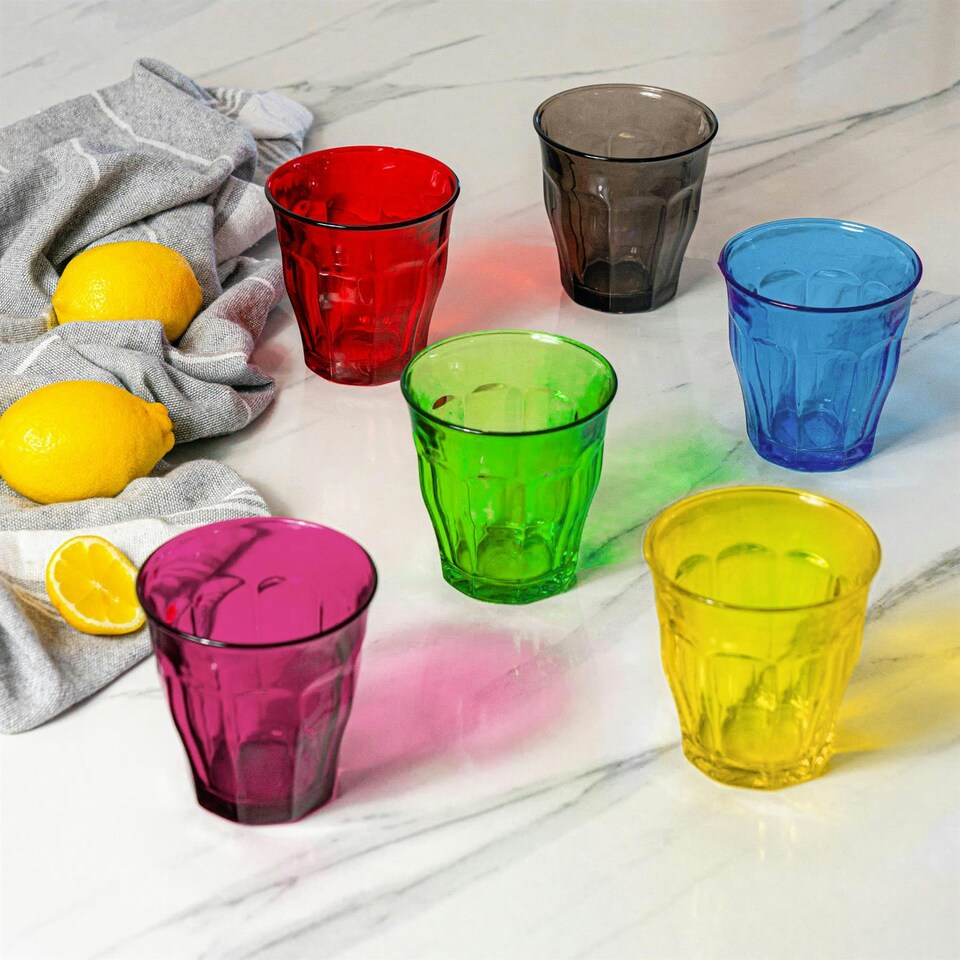 image 1 of Duralex Picardie Glass Tumblers - 250ml - Plum - Pack of 4 Purple