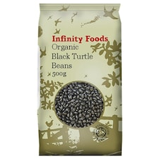 Organic Black Turtle Beans 500g (Infinity Foods)