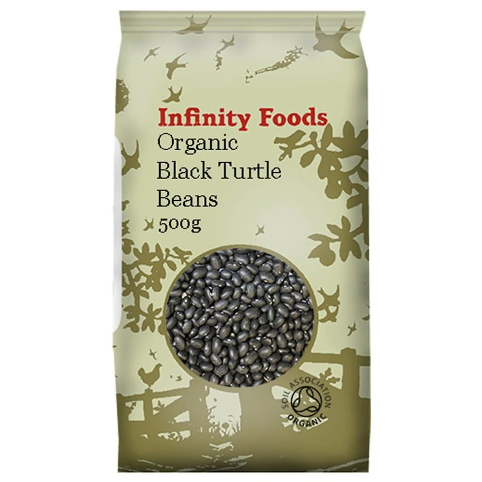 Organic Black Turtle Beans 500g (Infinity Foods)