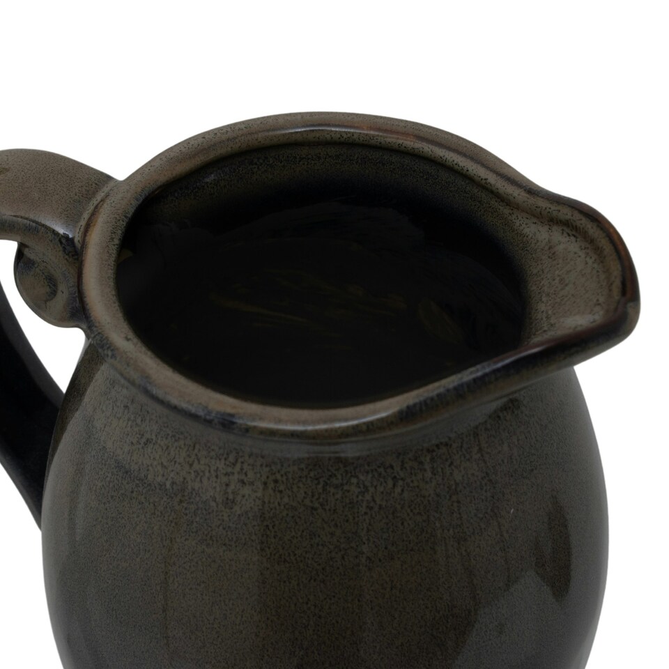 image 1 of Hill Interiors Olpe Vase - Olive - 22cm x 15cm x 16cm