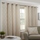 image 2 of Serene Lined Eyelet Curtains 168cm x 228cm Natural Brown | Natural
