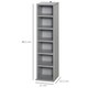 image 7 of HOMCOM Set of 2 CD Storage Units with Adjustable Shelves Grey