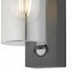 image 3 of Hadron - Black Motion Sensor Outdoor Wall Light | Black | Clear | 1