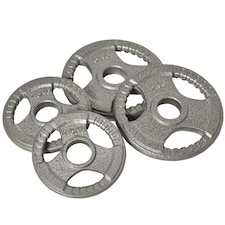 HOMCOM 2" Olympic Weight Plates Sets 2 x 5kg, 2 x 2.5kg for Strength