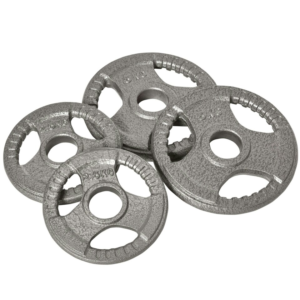 image 1 of HOMCOM 2" Olympic Weight Plates Sets 2 x 5kg, 2 x 2.5kg for Strength