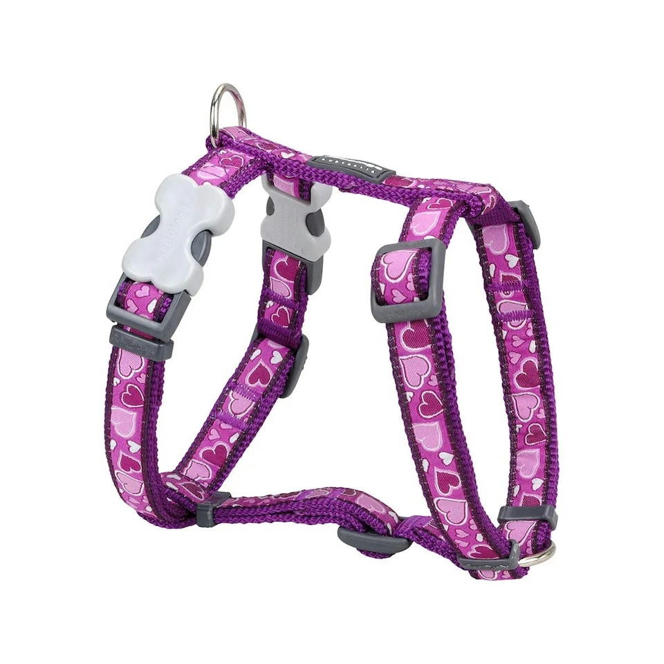 image 1 of Dog H-Harness Design Breezy Love Purple Purple | L