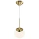 image 3 of Nordlux Grant Indoor Pendant Light Brass Glass E14 Hand Blown Glass - Mains Powered, IP20 | Gold